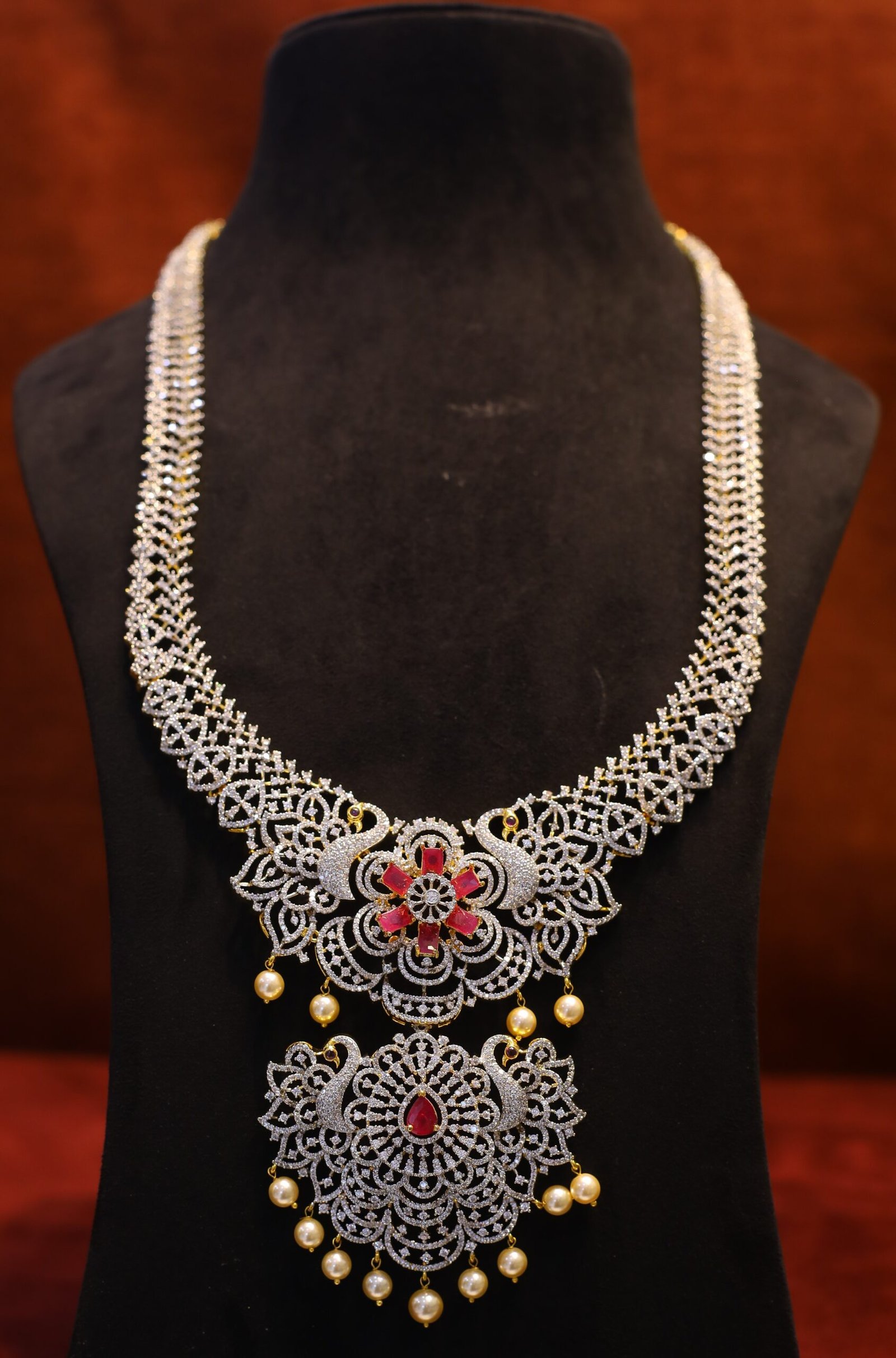 Zircon Silver Necklace - M050