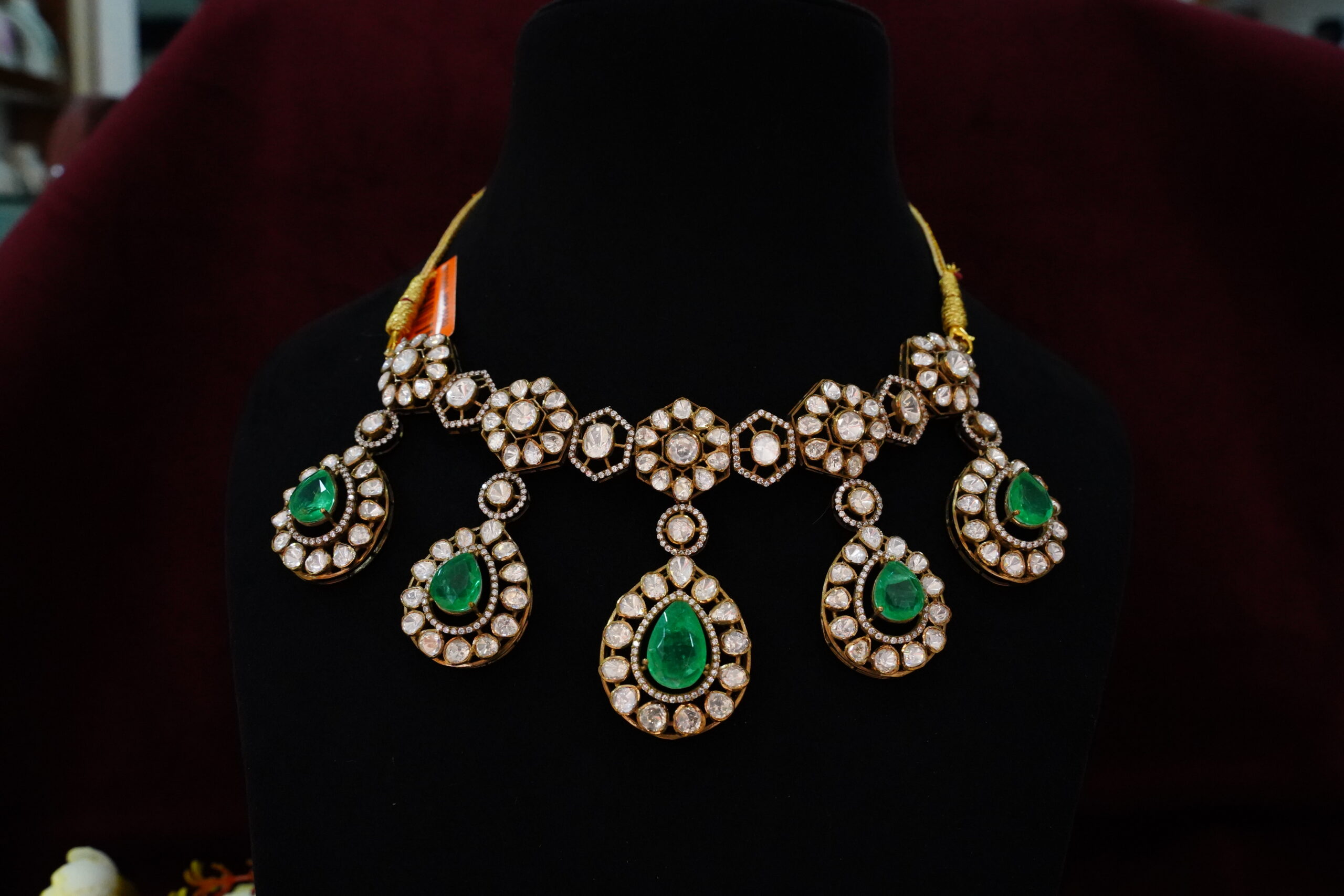 92.5 Silver Victorian Choker-M0133