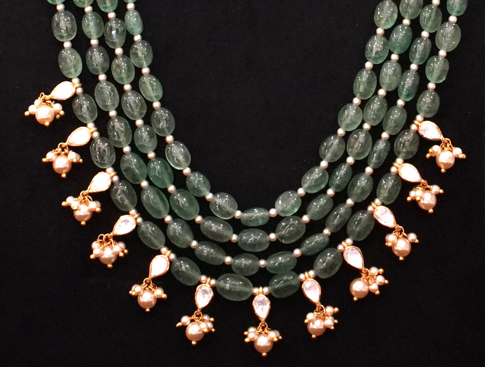 92.5 Silver Beeds Mala-M0159 - Image 2