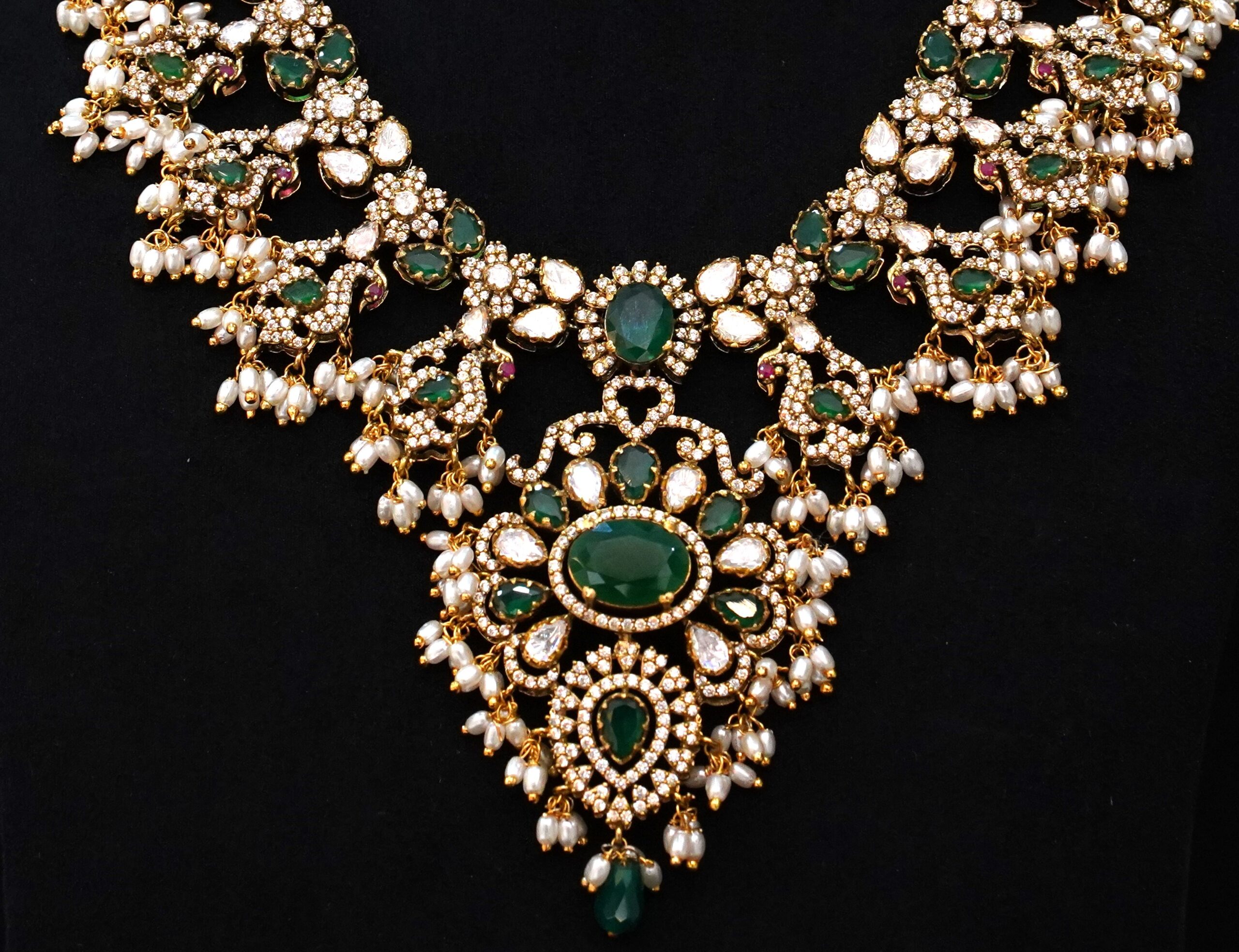 92.5 Silver Victorian Necklace-M0138 - Image 2