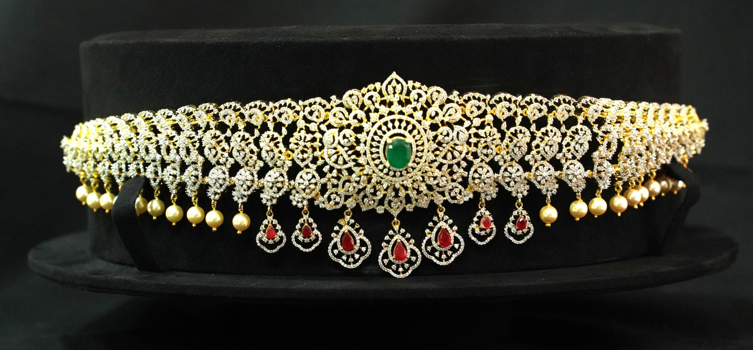 92.5 Silver Dimond Vaddanam - M0174