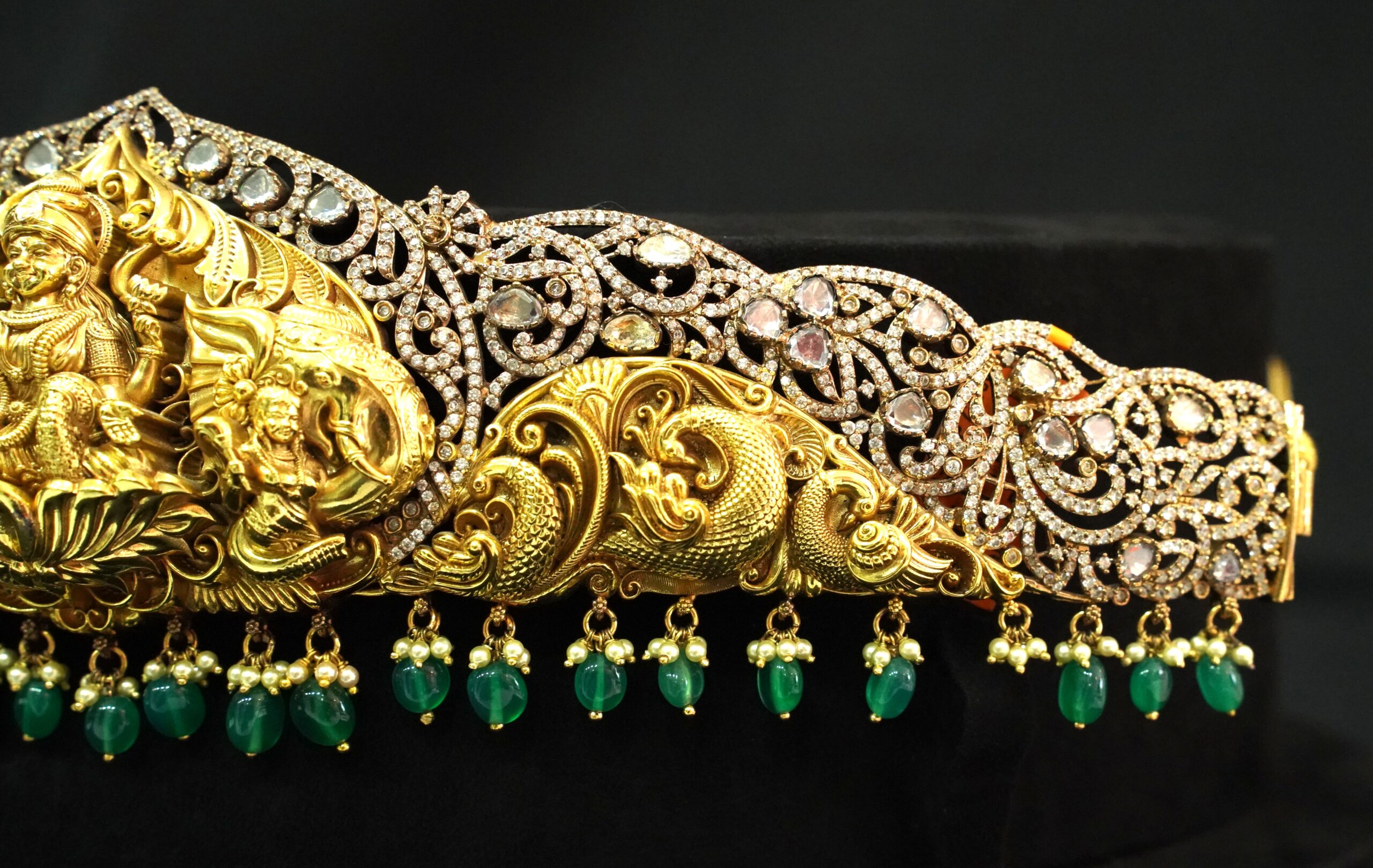 92.5 Silver Antique Vaddanam - M0177 - Image 3