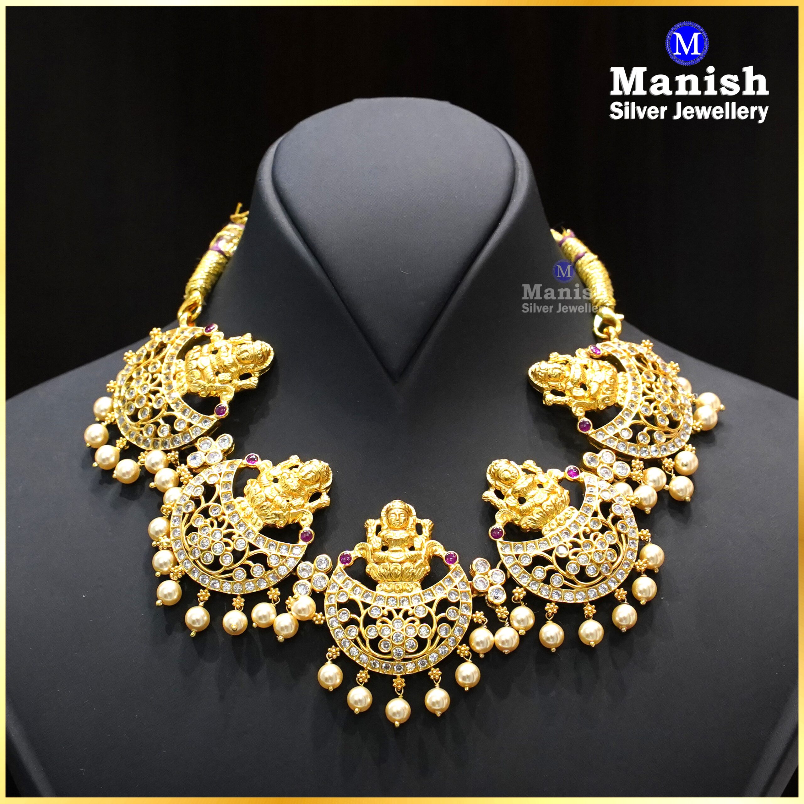 92.5 Silver Short Necklace M0323