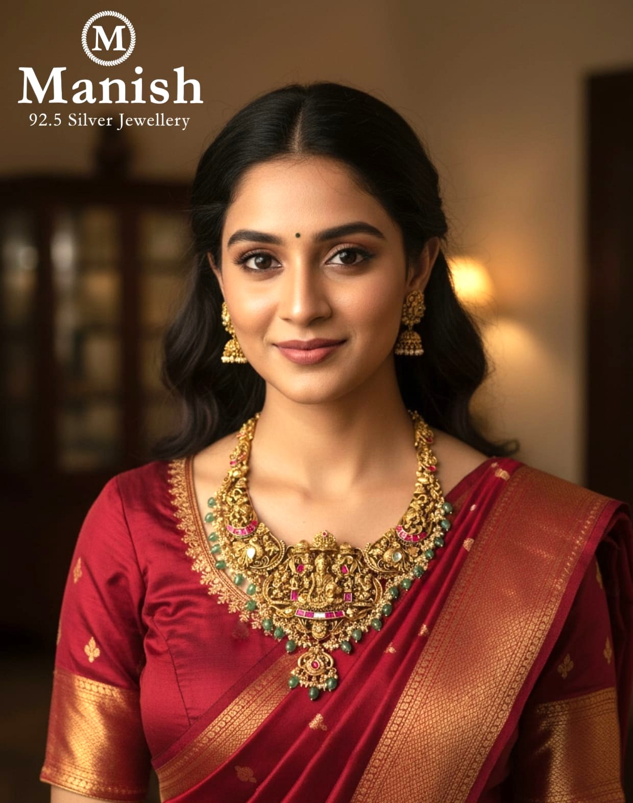 92.5 Silver Short Necklace M0344