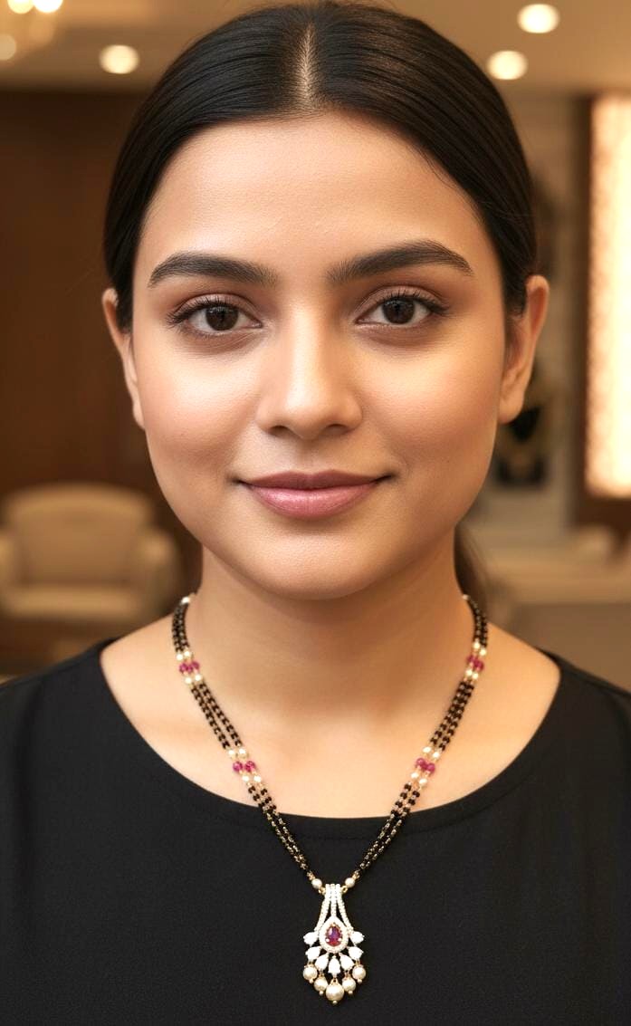 92.5 Silver Black beads – M0405