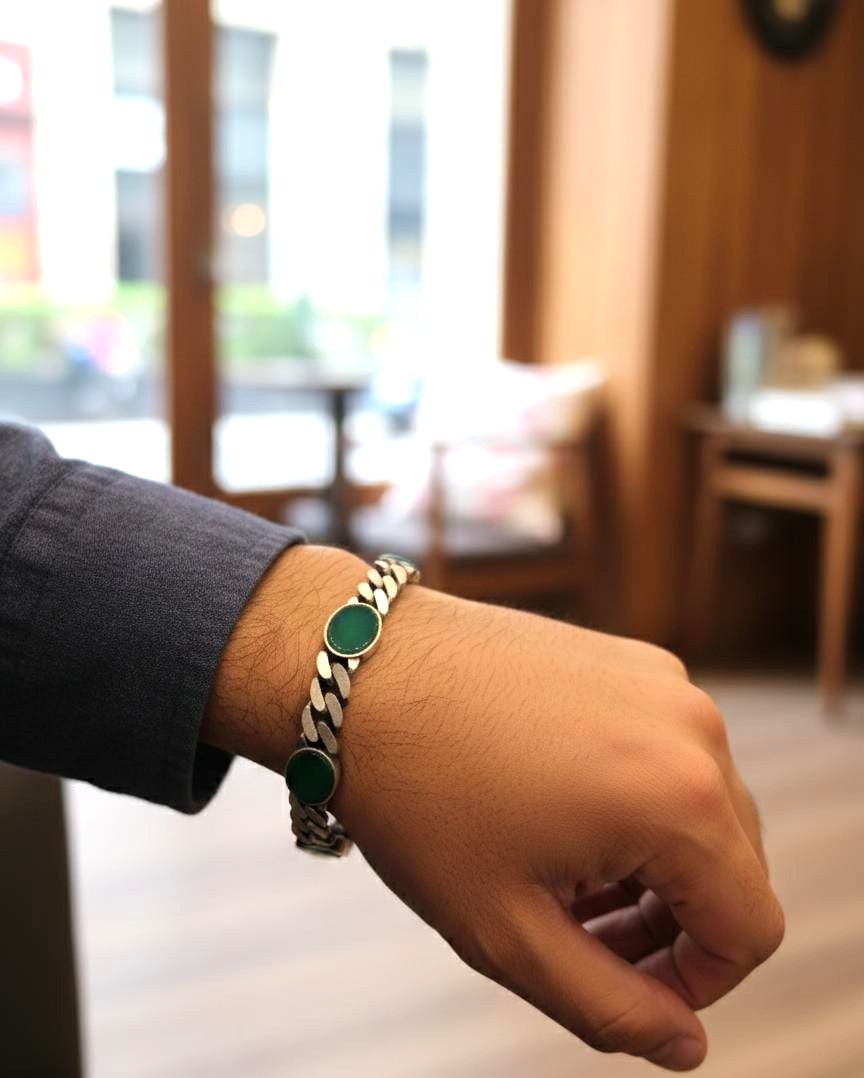 92.5 Silver Men’s Bracelet M0365