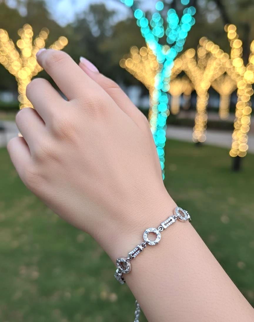 92.5 Silver Girls Bracelet M0411