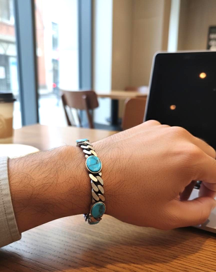 92.5 Silver Men’s Bracelet M0366