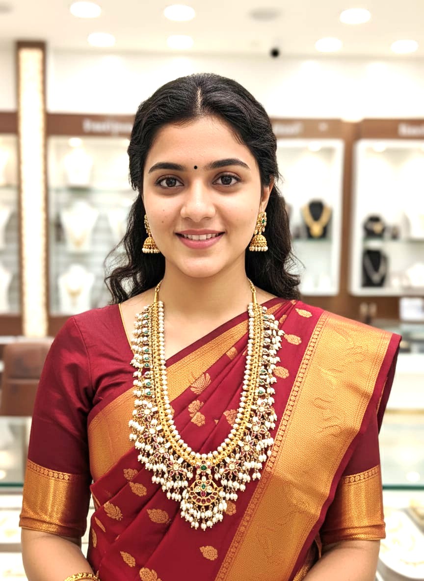 92.5 Silver Long Necklace M0429