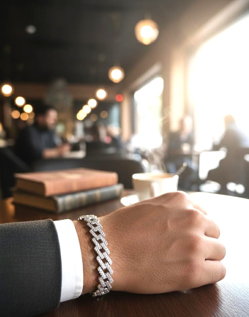 92.5 Silver Men’s Bracelet M0361