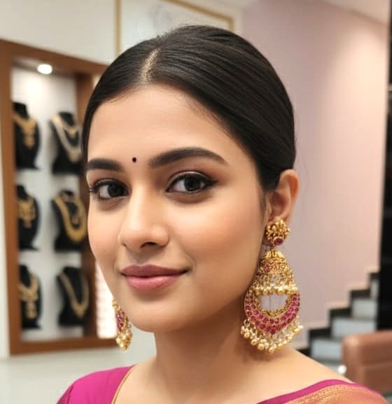 92.5 Silver Butta & Chandbali – M0453