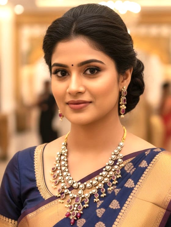 92.5 Silver Short Necklace – M0465