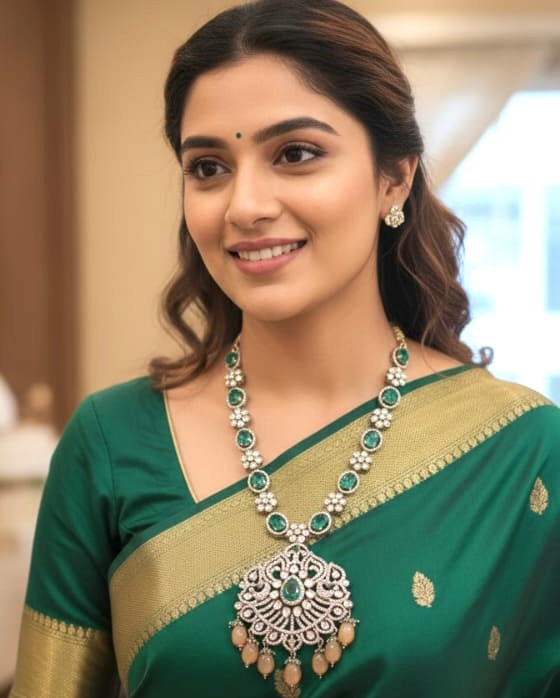 92.5 Silver Short Necklace-M0519