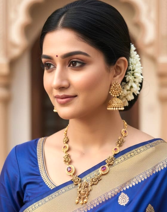 92.5 Silver Short Necklace-M0539